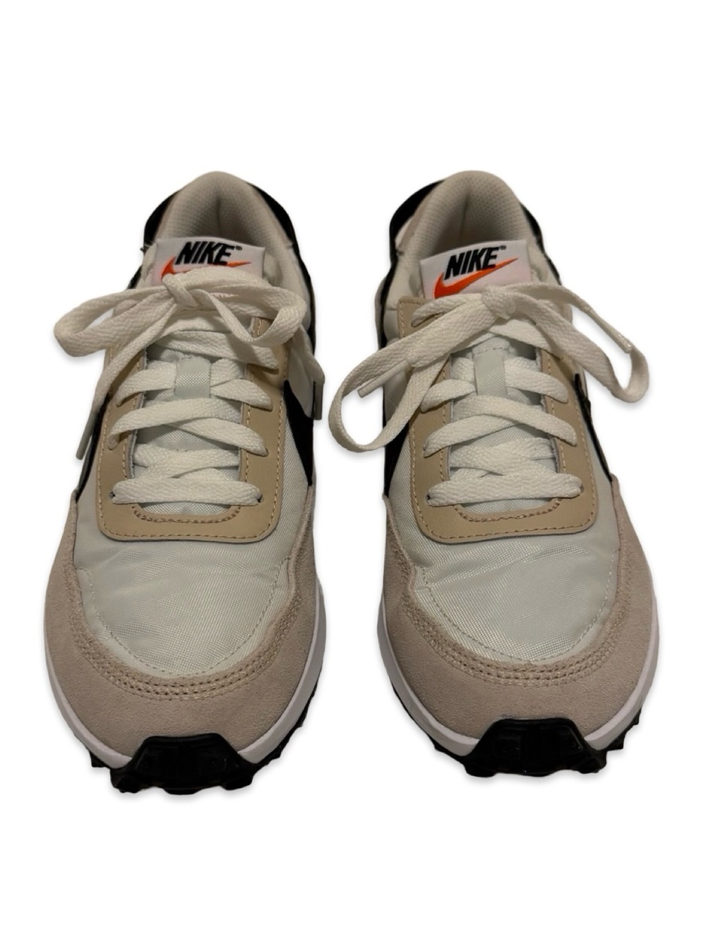 Women’s Nike Waffle Debut Sanddrift/Black/White Tennis Shoes - Picture 7 of 10